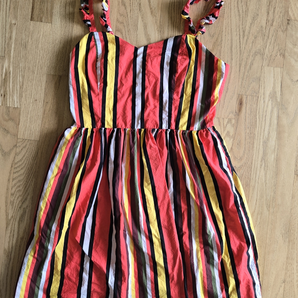 Gianni Bini Multicolor Striped Dress, Size 10